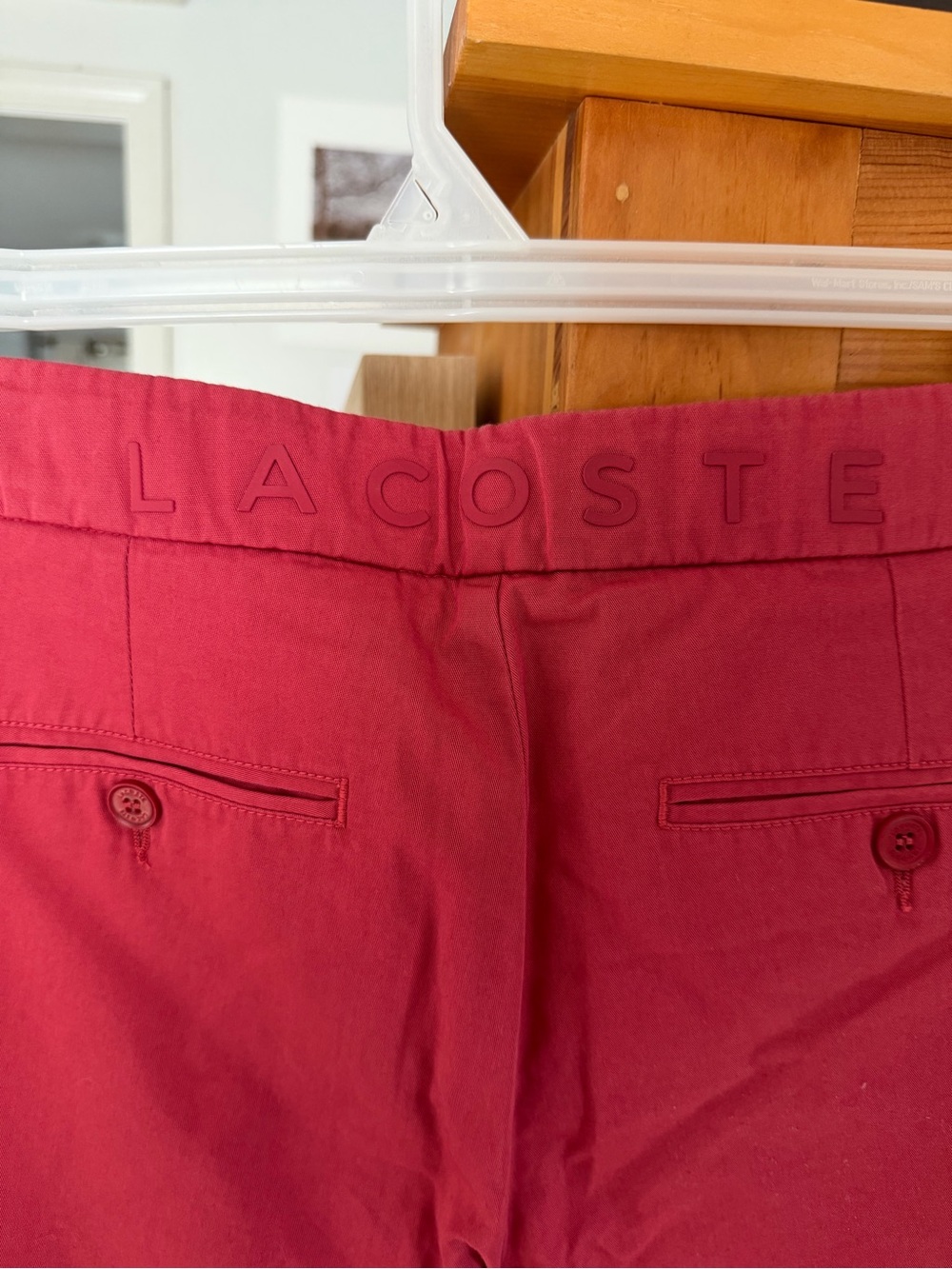 Lacoste Women Red Chinos